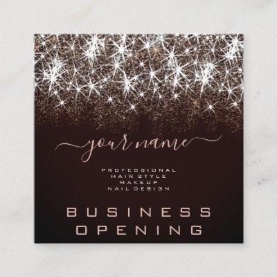 Business Opening Luminous Glitter Professional Square