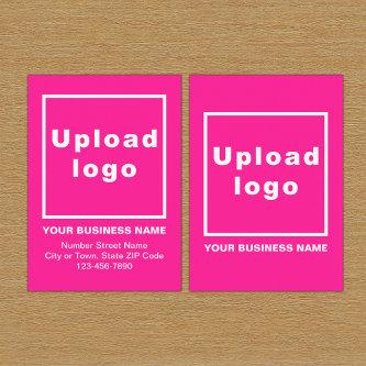 Business Pink Enclosure Card