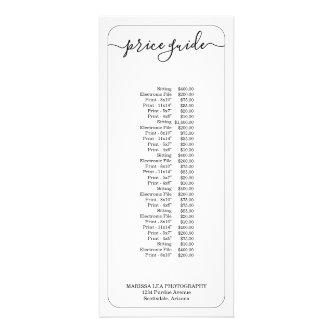 Business Pricing Guide | Simply Right Rack Card