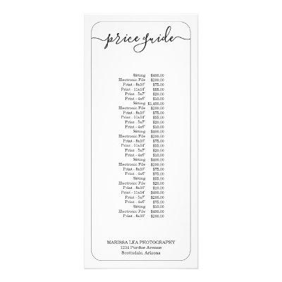 Business Pricing Guide | Simply Right Rack Card