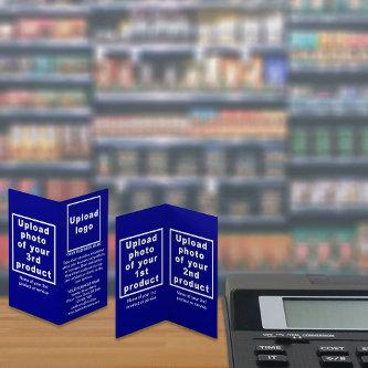 Business Products on Small Blue Folded Card