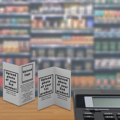 Business Products on Small Gray Folded Card