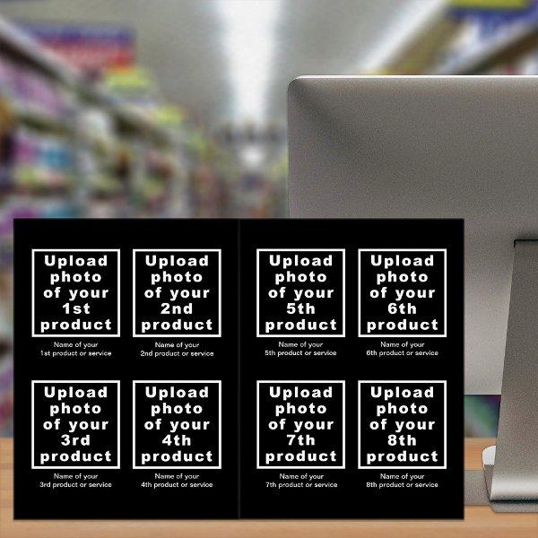 Business Products or Services on Black Big Card