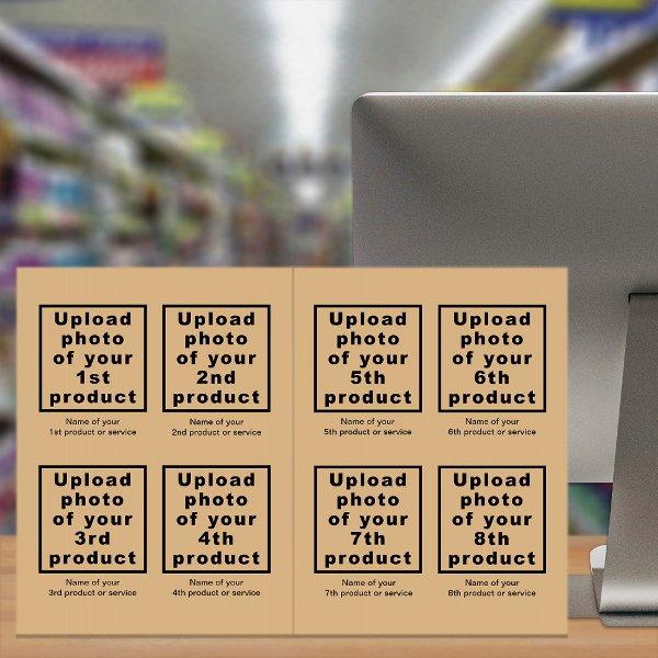 Business Products or Services on Light Brown Big Card