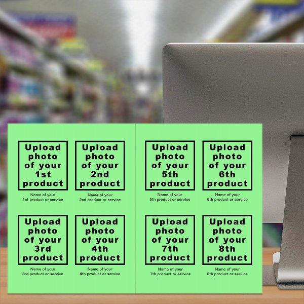 Business Products or Services on Light Green Big Card