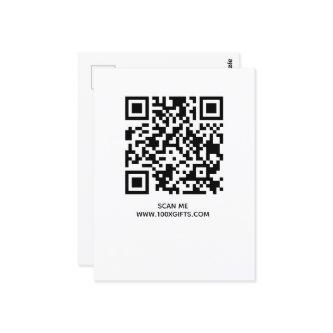 BUSINESS QR CODE SIGN - USE FREE GENERATOR HERE POSTCARD