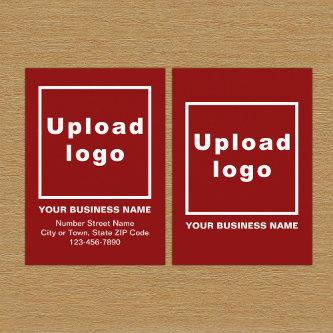 Business Red Enclosure Card