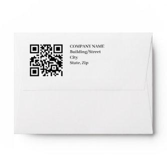 Business Return Address QR Code Envelope