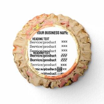 Business services products price list menu card  reese's peanut butter cups