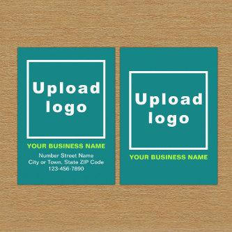 Business Teal Enclosure Card