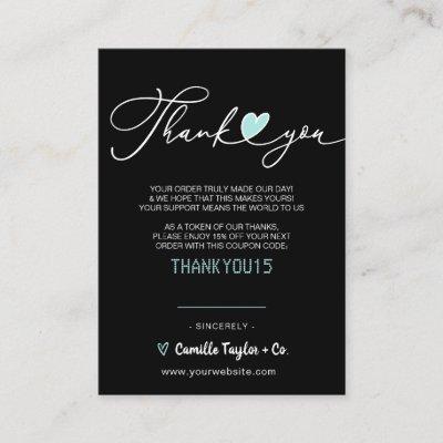 Business Thank You & Discount Code | Modern  Loyal Loyalty Card