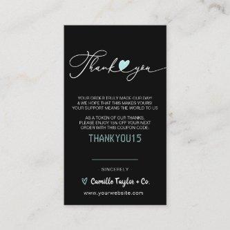 Business Thank You & Discount Code | Modern  Loyal Loyalty Card