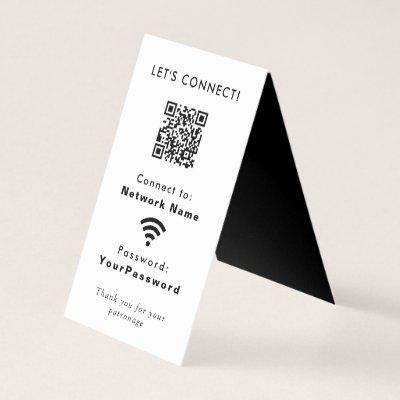 Business Website Wifi Connection Password QR Code
