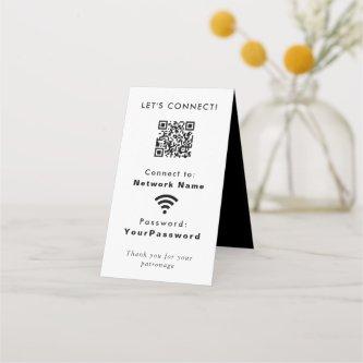 Business Website Wifi Connection Password QR Code Loyalty Card