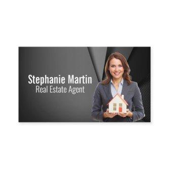 Business Woman Holding Model House | Real Estate