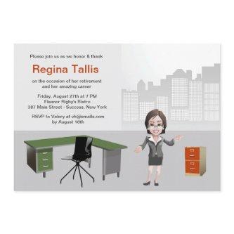 Business Woman's Retirement Party Invitation