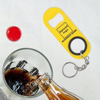 Business Yellow Keychain and Bottle Opener