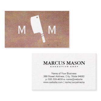 Butcher Knife Monogram | Texture Background