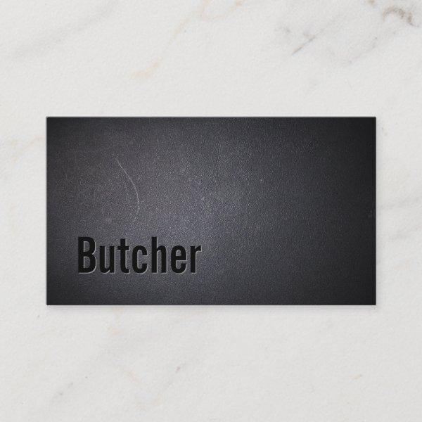 Butcher Modern Bold Text Elegant Dark Minimalist