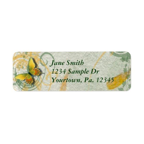 Butterfly Address Label