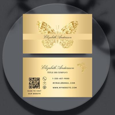 Butterfly gold QR code script