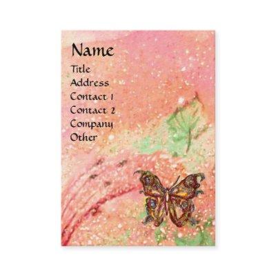 BUTTERFLY IN PINK FUCHSIA GOLD SPARKLES
