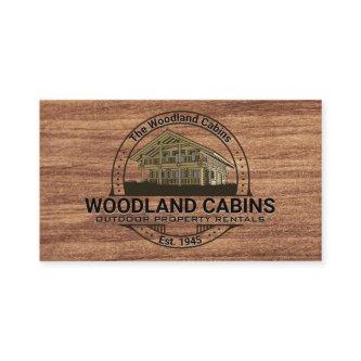 Cabin | Dark Wood Grain Texture