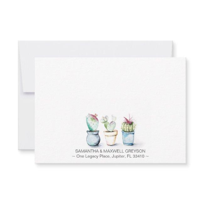 Cactus Personalized Stationery