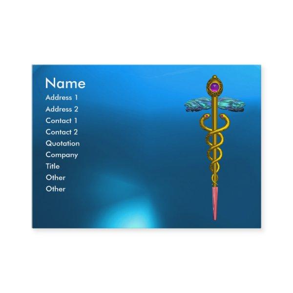 CADUCEUS SAPPHIRE, vibrant gold pink blue