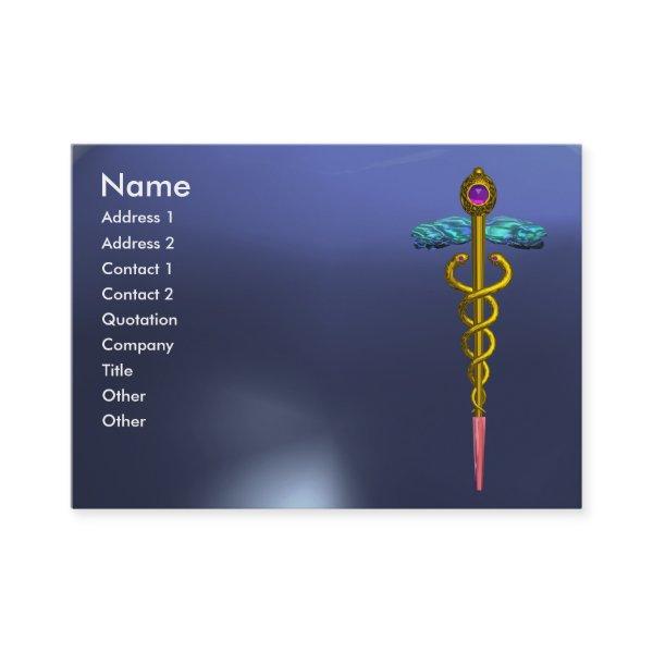 CADUCEUS TOPAZ vibrant gold blue