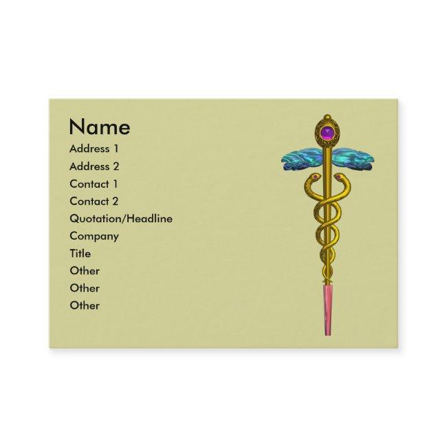 CADUCEUS, vibrant gold amethyst