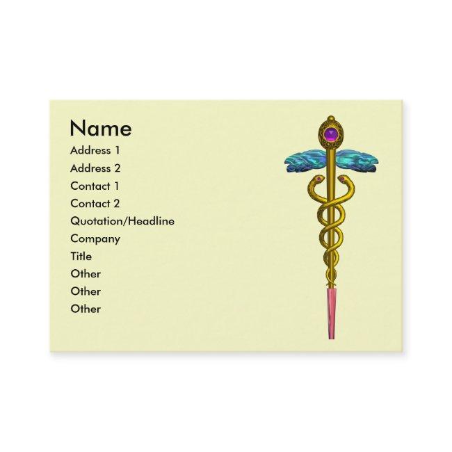 CADUCEUS, vibrant gold amethyst