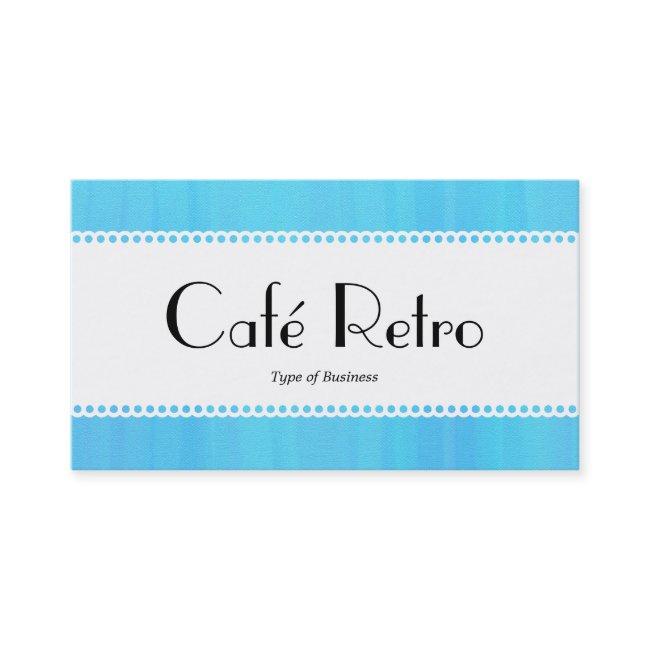 Café Retro (Scalloped) - Blue Painted Texture