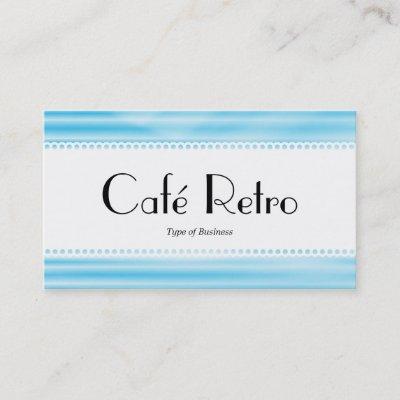Café Retro (Scalloped) - Corrugated Blue