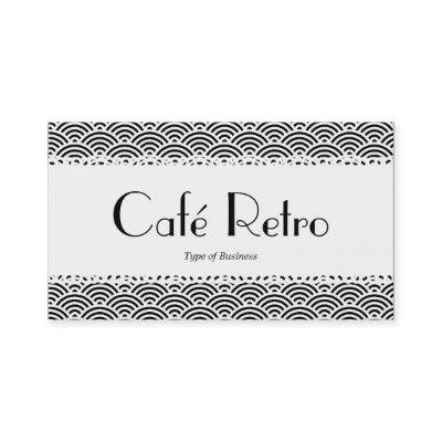 Café Retro (Scalloped) - Fish Scale Pattern