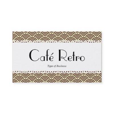 Café Retro (Scalloped) - Fish Scale Pattern