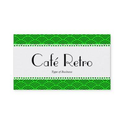 Café Retro (Scalloped) - Fish Scale Pattern