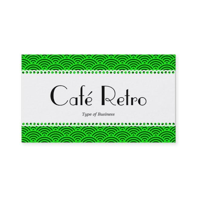 Café Retro (Scalloped) - Fish Scale Pattern