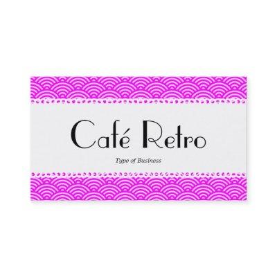 Café Retro (Scalloped) - Fish Scale Pattern