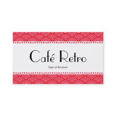 Café Retro (Scalloped) - Fish Scale Pattern
