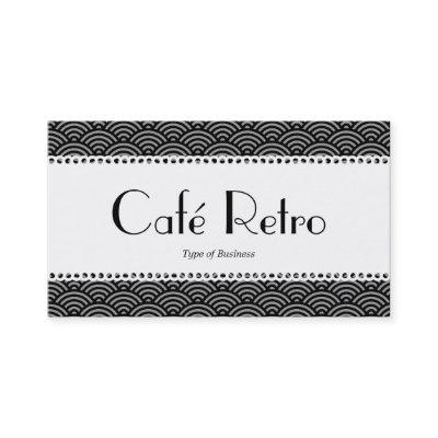 Café Retro (Scalloped) - Fish Scale Pattern