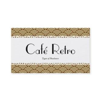 Café Retro (Scalloped) - Fish Scale Pattern