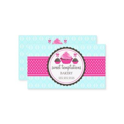 Cake Pops and Cupcake Aqua Pink