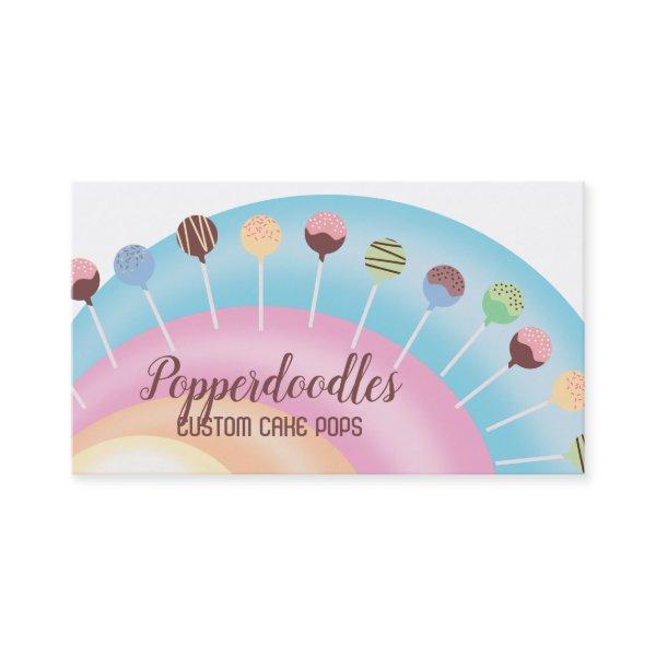 Cake pops rainbow baking bakery confections