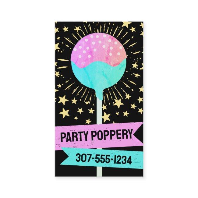 Cake pops wedding event baking bakery pink teal