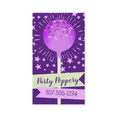 Cake pops wedding event baking bakery purple