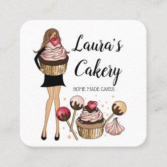 Cakes & Sweets Cupcake Home Bakery Cute Girl Square