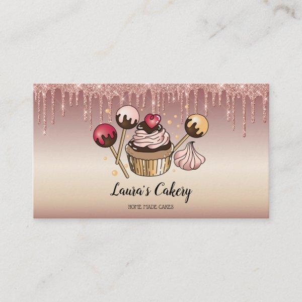 Cakes & Sweets Cupcake Home Bakery Dripping Gold