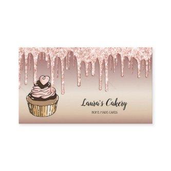 Cakes & Sweets Cupcake Home Bakery Dripping Gold