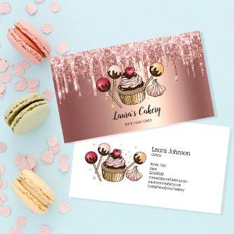Cakes & Sweets Cupcake Home Bakery Dripping Gold